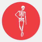 Sticker Rond Joli design effrayant pour Halloween (Devant)