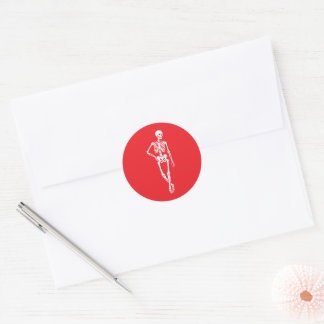 Sticker Rond Joli design effrayant pour Halloween