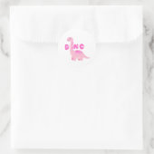 Sticker Rond Joli dinosaure 🦕  (Sac)