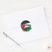 Sticker Rond Joli drapeau de la pastèque de Palestine, liberté (Enveloppe)