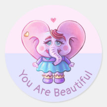 Joli Éléphant Dit Que Tu Es Belle