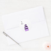 Sticker Rond Joli Emballage Purple Packages (Enveloppe)