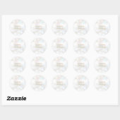 Sticker Rond Joli et subtil Bokeh (Feuille)
