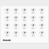 Sticker Rond Joli Halloween Ghost drôle (Feuille)