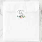 Sticker Rond Joli Jardin Floral Mariage Favoriser (Sac)