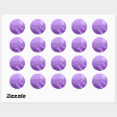 Sticker Rond Joli Merci de papillon violet Baby shower (Feuille)