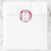 Sticker Rond Joli Merci violet (Sac)