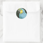 Sticker Rond Joli oiseau (Sac)