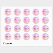 Sticker Rond Joli Parties scintillant rose arc-en-ciel Shimmer  (Feuille)