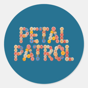 Sticker Rond Joli patrouille de pétale fais équipe tribu mariag