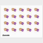 Sticker Rond Joli PB&J (Feuille)