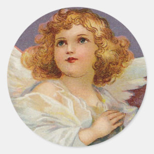 Sticker Rond Joli petit ange
