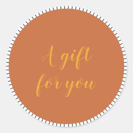 Sticker Rond Joli Script Petite entreprise Cadeau client pour v (Devant)