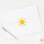 Sticker Rond Joli soleil (Enveloppe)
