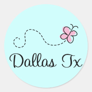 Sticker Rond Joli T-shirt Dallas Texas