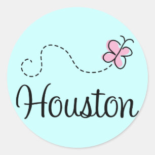 Sticker Rond Joli T-shirt Houston Texas