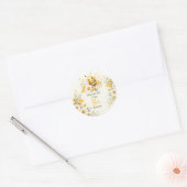 Sticker Rond Jolie Abeille Douce (Enveloppe)