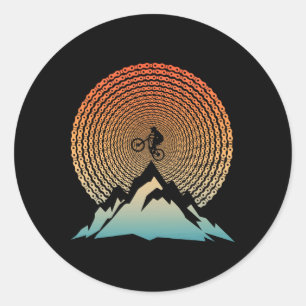 Sticker Rond Jolie Art de VTT Pour Hommes Femmes Tout-Terrain M