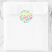 Sticker Rond Jolie bulles Pastel (Sac)