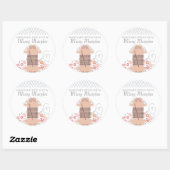 Sticker Rond Jolie couture broderie fil couture couture (Feuille)