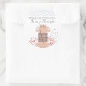 Sticker Rond Jolie couture broderie fil couture couture (Sac)