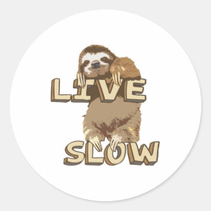Sticker Rond Jolie fentes - LENT EN VIE