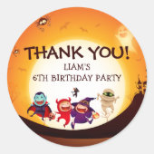 Sticker Rond Jolie Halloween pour les enfants (Devant)