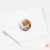 Sticker Rond Jolie Kitty (Enveloppe)