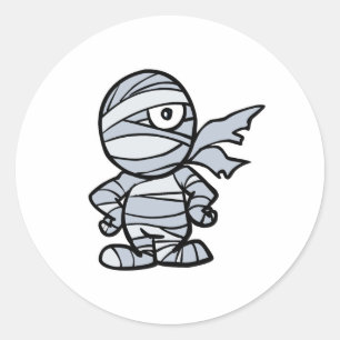 Sticker Rond jolie petite momie
