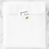 Sticker Rond Jolie pièce Jaune À Abeille (Sac)