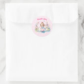 Sticker Rond Jolie princesse en Wonderland (Sac)