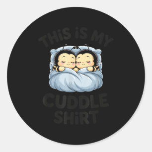 Sticker Rond Jolies Abeilles Câlinent C'est Mon Câlin 