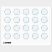 Sticker Rond jolies fleurs de Forget-Me-Not (Feuille)