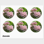 Sticker Rond Jolies fleurs de laurier rose (Feuille)