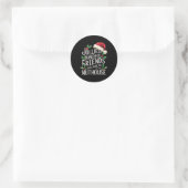 Sticker Rond Jolliest Bunch Of Friends Xmas Matching Sarcastic  (Sac)