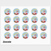 Sticker Rond Jolly Black Saint Nicholas (Feuille)