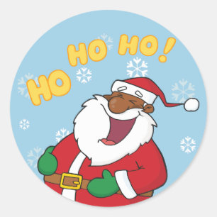 Sticker Rond Jolly Black Saint Nicholas