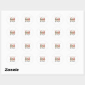 Sticker Rond Jolly Goose Christmas Holiday (Feuille)