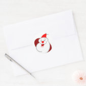 Sticker Rond Jolly Père Noël (Enveloppe)