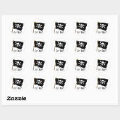 Sticker Rond Jolly roger a du rhum (Feuille)