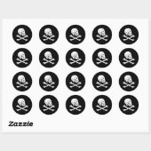 Sticker Rond Jolly roger Henry Chaque drapeau pirate (Feuille)
