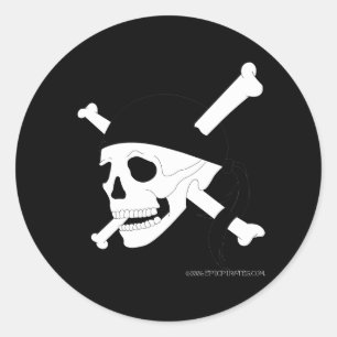 Sticker Rond Jolly roger n° 1