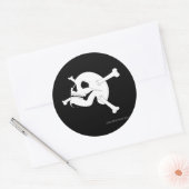 Sticker Rond Jolly roger n° 2 (Enveloppe)