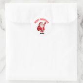 Sticker Rond Jolly Santa Christmas (Sac)