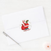 Sticker Rond Jolly Santa Claus (Enveloppe)