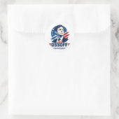 Sticker Rond Jon Ossoff Président 2028 (Sac)