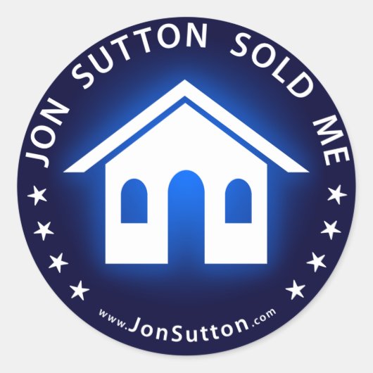 Sticker Rond Jon Sutton M'A Vendu (Devant)