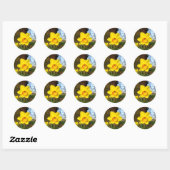 Sticker Rond Jonquille dans le parc (Feuille)
