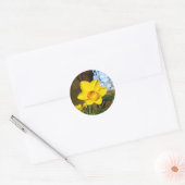 Sticker Rond Jonquille dans le parc (Enveloppe)