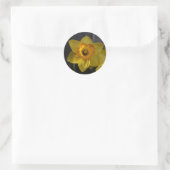 Sticker Rond Jonquille jaune (Sac)